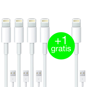 4+1 free 1m Lightning usb cables iPhone iPad iOS13
